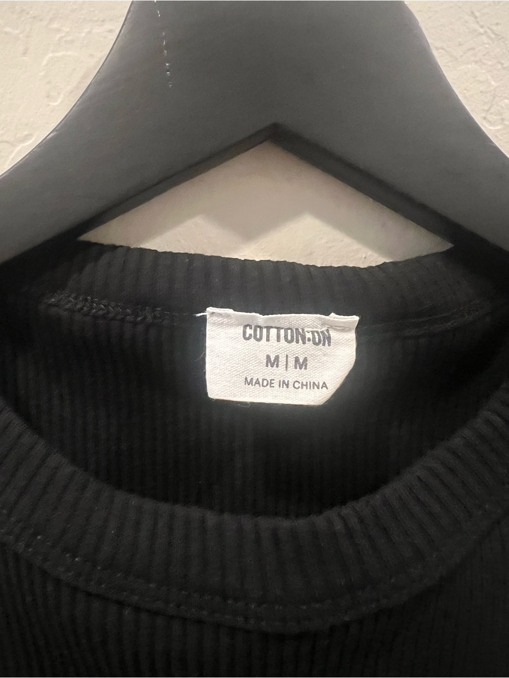 Black Ribbed Tank - Picture 3 of 3